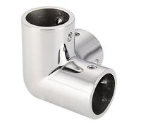 Generisch Corrimano lucidato a specchio - Accessori in acciaio inox lucido a 3 vie | Ringhiera forcella T base - per ringhiere di protezione, yacht, tubazioni, banchine, recinzioni, campeggio,