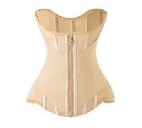 Generisch Corsetto da donna con chiusura lampo per un controllo mirato della pancia e una graziosa schiena corsetto da donna con scollo a U per sostenere, corpetto sotto il seno