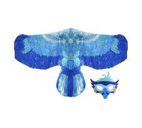 Generisch Cosplay Bird Prop, Immaginative Dress Up Accessory, Animal Theme Face Masque with Wings, Costume Ornamento for Stage School Carnival Halloween Masquerade Photography Birthday Party