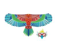 Generisch Cosplay Bird Prop, Immaginative Dress Up Accessory, Animal Theme Face Masque with Wings, Costume Ornamento for Stage School Carnival Halloween Masquerade Photography Birthday Party