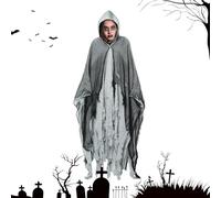 Generisch Cosplay Horror Cape, costume da Halloween da uomo adulto con mantello medievale, stagionale casa infestata horror rinascimentale mantello per la performance scolastica, fotografia