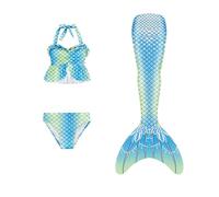 Generisch Costume bikini da bambina a tre pezzi, Bu2, 6-7 Anni