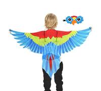 Generisch Costume da ali di pappagallo per bambini, con ali di uccelli, per bambini, figlio, amico