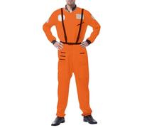 Generisch Costume da astronauta da uomo, per adulti, cosplay, carnevale, costume da pilota, costume da carnevale, abbigliamento unisex, spaceman, tuta da palcoscenico