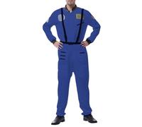 Generisch Costume da astronauta per bambini, unisex, per lo spazio, per feste, cosplay, con corpo intero, per bambini, set completo con casco per spettacoli sul palcoscenico, costume da astronauta
