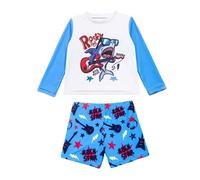 Generisch Costume da bagno a due pezzi, per bambini e neonati, a maniche lunghe, design cartoni animati, bambini, studenti, bianco, 3-4 Jahre