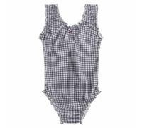 Generisch - Costume da bagno da bambina in due pezzi, con gonna a volant, per spiaggia, piscina, ideale per 1-8 anni, Blu, 2-3 Anni