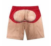 Generisch Costume da bagno da uomo, pantaloncini da spiaggia, casual, per l'uso quotidiano, leggeri, comodi, in spugna, con stampa, ideali per il tempo libero e per le passeggiate in città, taglio