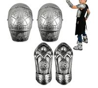 Generisch Costume da cavaliere per bambini, leggero, storico, pieghevole, costume da notte medievale per viaggi, eventi, personaggio di Halloween, cosplay, palcoscenico