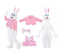 Generisch Costume da coniglietto pasquale per bambini: vestirsi come un animale o un vestito da festa con papillon e coda