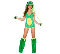 Generisch Costume da donna in sei pezzi con finiture in pizzo e design a tre pezzi, carino vestito da fate con applicazioni di paillettes, per feste di Halloween e feste di carnevale