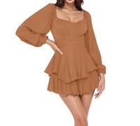 Generisch Costume da pirata da donna, colore rosso, lunghezza al ginocchio, elegante, sexy, per carnevale, per feste e carnevale, con gradini, morbido, leggero, traspirante, per il tempo libero, per