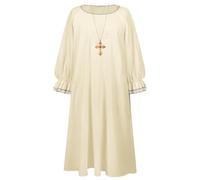 Generisch Costume da sacerdote da uomo | Vestiti spirituali | Abbigliamento religioso gotico per adulti e donne medievali rituali battesimali chiesa matrimonio cosplay