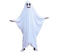 Generisch Costume di Halloween, costume per cosplay, elegante, gotico, Halloween, vestito largo, per donne nel Medioevo (bianco, L)
