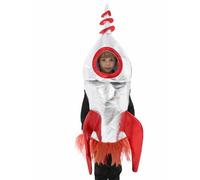 Generisch Costume di Halloween per ragazzi con razzo rosso per spettacoli, feste, abiti per giochi scolastici, festival (rosso, 11-14 anni)