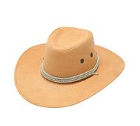 Generisch Costumi Uomo Cowboy Occidentale Cowboy Cappello Da Sole Tesa Larga Viaggio Parasole Commedia Amore Gratis, giallo., Taglia unica
