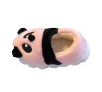 Generisch Cotone Pantofole Inverno Carino Panda Caldo Grande Pelliccia Ragazza Pantofole Pelle d'agnello, Colore: rosa., 36 EU