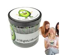 Generisch Crochet, Support Avocado, Emotional Quote Avocado Gratitude With Inspirational Notes, Cute Knitted Doll For Mindfulness Stress Relief Cards Affirmations, 3,35 x 3,35 pollici