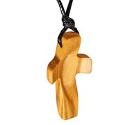 Generisch - Croci in legno, ciondolo a di croce in legno, per incoraggiare la preghiera portatile, con punta delle dita, per auto, multifunzionale, per amici, bambini, adulti