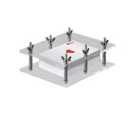 Generisch Crystal Card Press - Strumento per lisciare carte in acrilico | Correttore di carte portatile, custodia protettiva trasparente per carte da gioco da collezione, espositore
