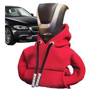 Generisch Cuffia con cappuccio per leva del cambio | Felpa con cappuccio per leva del cambio manuale, per auto, camion, SUV, colore rosso