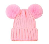Generisch Cuffia di lana per bambini, cappello invernale Toddler Beanie Hats Girl Boy Beanie for Kids Knit Warm for Cold Weather Cap Uomo Grande, Colore: rosa., Taglia unica