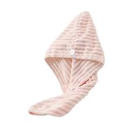 Generisch Cuffia for asciugare i capelli, asciugamano da donna, fascia for la testa, assorbente, shampoo ad asciugatura rapida, bagno monostrato(Pink)