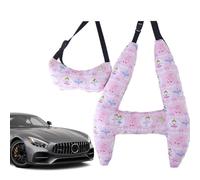 Generisch Cuscino da viaggio per bambini, a forma di H, per bambini, traspirante, lavabile in lavatrice, per aerei, bambini, collo