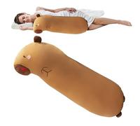 Generisch Cuscino lungo, morbido compagno di sonno per confortare e coccolare | Capybara Animale, per mamme, amiche, adulti, divano, , dormitorio, seggiolino auto