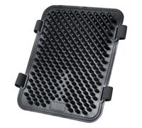 Generisch Cuscino per sella per moto, in silicone, antiscivolo, design antipressione, assorbimento degli urti, per ciclismo, viaggi, attività all'aperto, equitazione, fuoristrada, 22 x 28 cm, nero, 1