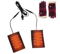 Generisch Cuscino riscaldante USB da 5 V, per guanti, in fibra di carbonio, 8,5 x 6,5 cm, per l'inverno, adatto a tutti i guanti, all'aperto