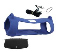 Generisch Custodia in silicone, conférencier portant un cas - Case de Protection du Hautparleurn Plein Air Avec Bandoulière et Carabiner, protecteur de couverture de peau, Blu scuro, Siehe