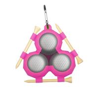Generisch Custodia in silicone per palloni da golf, per 3 palline, portatile, per palloni da golf, per uomini e donne, Lilla, vedi descrizione, Vedi descrizione
