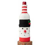 Generisch Custodia per bottiglia di vino | Natale Babbo Natale, pupazzo di neve e alce a maglia per bottiglie di vino riutilizzabile per la casa, Pupazzo di neve, vedi descrizione, Vedi descrizione