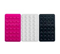 Generisch Custodia per cellulare, in silicone, doppia ventosa, supporto per cellulare a mani libere, per auto, cruscotto, palestra, specchio, multi-superficie per smartphone e smartphone