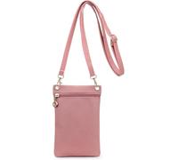 Generisch Custodia per cellulare, morbida pelle PU da donna, con tracolla separata, tracolla leggera e rimovibile, custodia in morbida pelle PU adatta per lo shopping incontri walking, Colore: rosa.