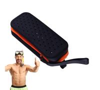 Generisch Custodia per occhiali da nuoto, morbida custodia in silicone per occhiali da nuoto, con tracolla, sportivi, borsa portatile per il fitness