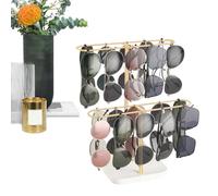 Generisch Custodia per occhiali, supporto per occhiali multipli, supporto in metallo come organizer da scrivania, per ufficio, camera da e salotto