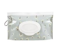 Generisch Custodia per salviettine umidificate da viaggio, borsa per salviettine umidificate riutilizzabili, con chiusura ermetica, contenitore ricaricabile per bambini, borsa per pannolini