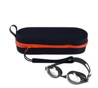 Generisch Custodia protettiva in silicone - Custodia protettiva colorata per occhiali da nuoto con foro di scarico, custodia in silicone per occhiali da sole, pratica borsa per uso quotidiano e