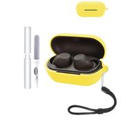 Generisch Custodia protettiva in silicone per auricolari Sony WF-C710N, durevole ed ecologica, con fori precisi e compatibilità con la ricarica, resistente agli urti, piacevole al tatto, giallo