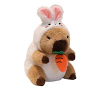Generisch Cute Capybara Plush, Soft Cute Capybara Plush Stuffed Animals - Soft Huggable Throw Pillow Adorable Pet Buddy Home Decor for Graduation Christmas Birthday