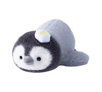 Generisch Cute Lying Plush Penguin Toy | Plush, 25 cm, 150 g | Egg Snowflake Decorativo Stuffed Animal | New Year Birthday Gift for Kids Girls