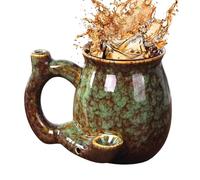 Generisch da 380 ml, manico ergonomico, per latte e caffè, per cioccolata calda o fredda, latte e tè alla birra, whisky come regalo