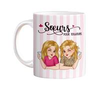Generisch da caffè 'amicizia da donna, 330 ml, da colazione in ceramica, per casa, sala pausa, dormitorio degli studenti, cucina, brunch, del tè