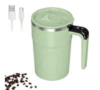 Generisch da caffè auto-agitante, 400 ml, ricaricabile, coperchio elettrico portatile, per casa, ufficio, in viaggio, cioccolata calda e latte
