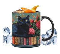 Generisch da caffè | Contenitore per bevande calde e fredde | in ceramica per gli amanti dei libri, per casa, dormitorio, hotel, appartamento, autori, amanti della lettura, tè, latte,