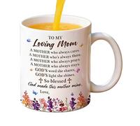 Generisch da caffè in ceramica, 330 ml, personalizzabile, con scritta "My Dear Mom", per cioccolata calda, espresso, tè, latte, scrivania, per casa, caffè, regalo di compleanno, festa della