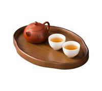 Generisch da portata rettangolare in legno, vassoio da presentazione per antipasti, elegante supporto per dessert, utensile da cucina con bordi rialzati, vassoio da servizio in legno, base