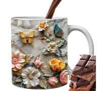 Generisch da tè in ceramica per donne, decorativa, da caffè con motivo floreale, per San, Natale, festa della mamma, compleanno